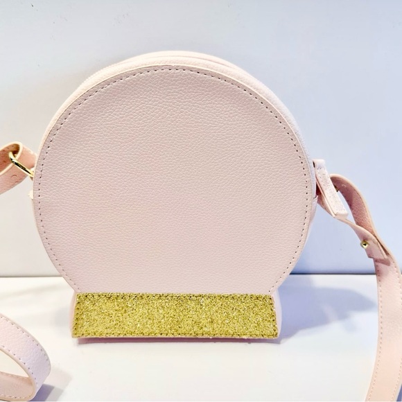 Bath & Body Works Snow Globe Mouse Crossbody Purse Cosmetic Bag Pink - Picture 2 of 16